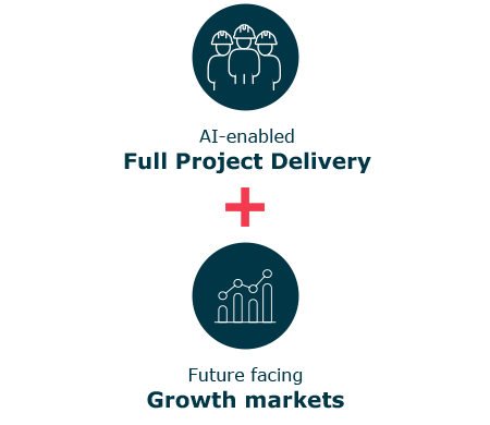AI-enabled Full Project Delivery and Future forward Growth Markets.