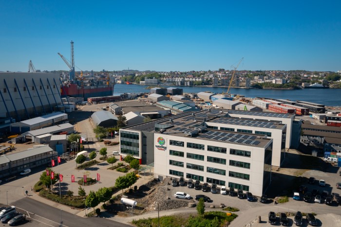 Aerial view of the Optravation EnergyRosenberg site in Norway.