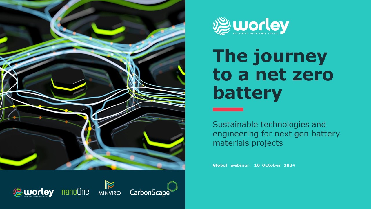Webinar introduction: The journey to a net zero battery.